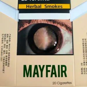 92毫米高度彩色香烟水烟纸板包装和盒子