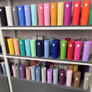 Logo 16 Oz Plastic Custom Drink Cups Matte Acrylic Double Wall Tumbler Portable Coffee Water Bottle Skinny Tumblers - Product Image 6