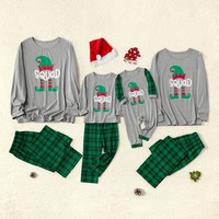 Pyjamas de Noël Elfes 2025 – Lots en gros de tenues de nuit de fêtes – Pyjamas personnalisés respirants en Spandex/Polyester