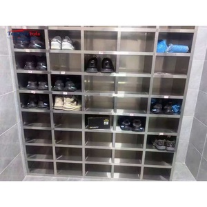 Scarpiera Moderna in Acciaio Inossidabile per Soggiorno, Camera da Letto, Appartamento, Ingresso - Elegante Contenitore Portaoggetti - Product Image 4