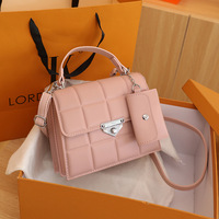 Conjunto de bolsas femininas de moda, conjunto de bolsas com fecho, couro vegan, de ombro, de mão, 2022, bolsas e bolsas de luxo para mulheres