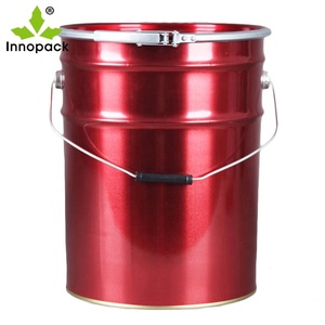 18 Lít Sơn Màu Đỏ Kim Loại <span class=keywords><strong>Tin</strong></span> Xô Với Hoop Nắp - Product Image 1
