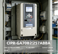 Variateur de fréquence AC YASKAWA CIPR-GA70B2257ABBA 55-75KW 215-257A 3 phases 200V à contrôle vectoriel IP20 pour moteur VFD CE