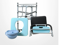 Chaise de douche pour personnes âgées en alliage d'aluminium EU-HC554 chaise de fauteuil roulant pour personnes âgées pour salle de bain