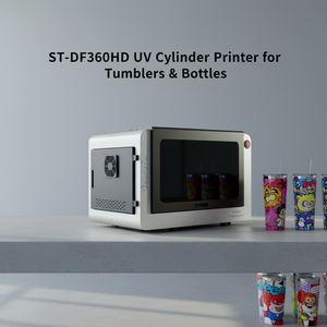Imprimante UV rotative économique May in UV Chai Lo pour l'impression sur bouteilles, idéale pour les petites entreprises et les ateliers de bricolage - Product Image 1