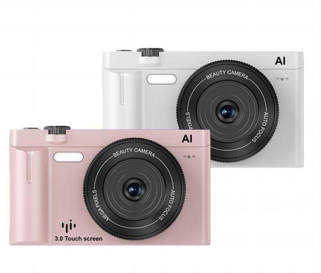 AI Intelligent Camera 1080P 21MP  3.0  Touch Display  Webcam Support  AI Retouching  Smile Capture  10 Filters Digital Cameras