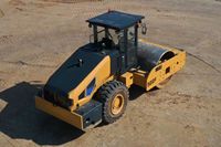 Compacteur à tambour simple SEM522F de 22 tonnes pour travaux de terrassement, fondations, construction routière, machine de compactage de sol robuste