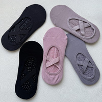 Chaussettes de yoga antidérapantes en silicone pour femmes, respirantes et absorbant la transpiration, idéales pour le Pilates, la danse et les sports d'intérieur (japonais, coréen)