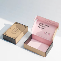 Maßgefertigte Papierboxen Faltkartons mit Automatischem Boden Wellpappe-Verpackungskisten für Fast Fashion, Jeans, Kleidung, Bekleidungsverpackung