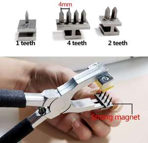 <b>Leather</b> Craft <b>Tool</b> Set With Pliers Needle Thread Spools Stainless Steel Hand <b>Tools</b> For DIY Crafts - Product Image 2
