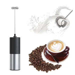 Friture à lait automatique pour Cappuccino, Mini appareil en plastique à main, avec fouet en acier inoxydable 304, livraison gratuite