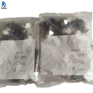 เซ็นเซอร์ควบคุม PLC แบบเสียบเข้าชนิด L ข้อต่อลมแบบนิวเมติก ของแท้ใหม่เอี่ยม QSL-1-44 - Product Image 1