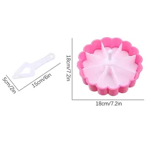 New Kitchen 8-grid Triangle Bento Mold Plastic Eco-Friendly Japanese Sushi Rice Vegetable Roll Press Dessert <b>Tool</b> Self-made Kit - Product Image 5