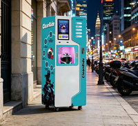 Máquina expendedora automática de limpieza en seco y desinfección a vapor para cascos de motocicleta dobles