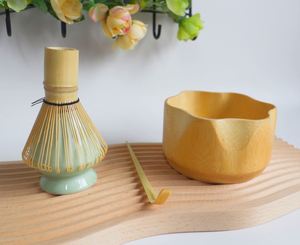 Ensemble complet d'outils pour la cérémonie du thé japonaise personnalisée, avec fouet, cuillère et bol, personnalisation du logo, idéal pour un cadeau de matcha - Product Image 5