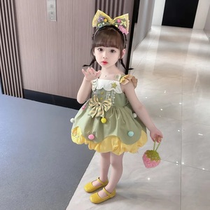 Summer Wholesale Vintage Baby Girls Spanish <strong>Dresses</strong> Vintage Princess Lace <strong>Kids</strong> Clothing Children Clothes 121132 - Product Image 4