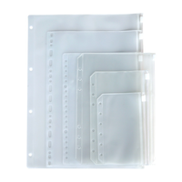 Sacs à fermeture éclair B5 A4 A5 A6 A7 6 trous PVC plastique stockage feuilles mobiles classeur planificateur catégorie de produit étuis à crayons