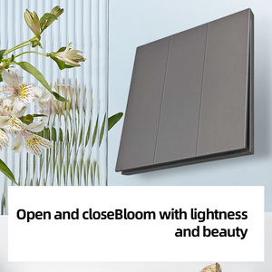 Universal Light 1 2 3 4 Gang Wholesaler Sale 86 <strong>Type</strong> PC Grey Golden Ultrathin Electric <strong>Push</strong> <strong>Button</strong> Wall <strong>Switches</strong> Manufacture - Product Image 2