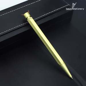 Bolígrafo de Metal Hexagonal de Latón Sólido, Estilo Vintage, de Peso Pesado, con Mecanismo de Giro, para Regalos Ejecutivos - Product Image 2