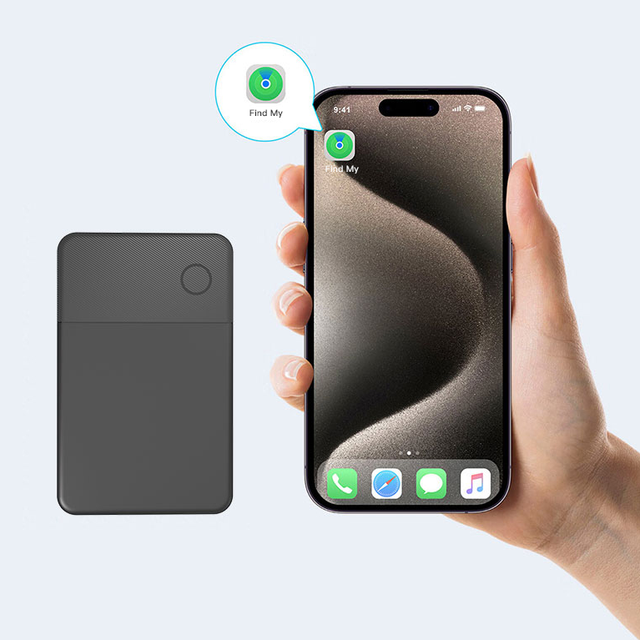 Universal Dual-system Global Positioning Rechargeable Item Finder Locator Ultra Thin Wallet Tracker Card for Apple and Android