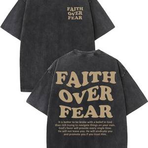 2025 Camiseta de algodón lavado Vintage Unisex estampado de sublimación gráfica de gran tamaño verano ajuste holgado estilo Hip Hop patrón de logotipo sólido - Product Image 5