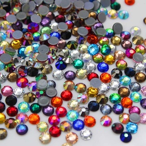 คริสตัลแก้วสีแดงเข้มแบบฮอตฟิกซ์ SS10 SS16 สีแดงสยาม แบบหลวมสำหรับตกแต่งเสื้อผ้าคริสต์มาส DIY ขายส่ง - Product Image 2
