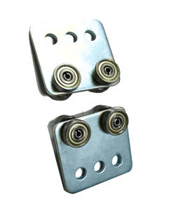 Rouleaux de rideau en acier <span class=keywords><strong>pour</strong></span> camion, rouleaux de porte de grange suspendus, rail de <span class=keywords><strong>chariot</strong></span>, roue, Unistrut, acier allié ASTM, découpe, soudage, pliage - Product Image 2