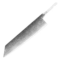 Lames de couteaux de cuisine en acier Damas pour fabricants de couteaux, couteaux de chef sans manche, Gyuto, Santoku, Kiritsuke, couteaux à éplucher