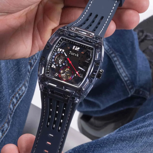 นาฬิกาควอตซ์<span class=keywords><strong>ผู้ชาย</strong></span> Luxury <span class=keywords><strong>Guess</strong></span> รุ่น GWO499G1 หน้าปัดสี่เหลี่ยมเรืองแสง ขนาด 44 มม. กระจกคริสตัล กันน้ำ 50 เมตร สไตล์เฉพาะกลุ่ม - Product Image 5