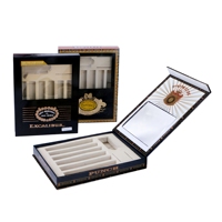 Scatola Regalo per Sigari Dr.Box di Lusso Personalizzata, Design a Libro con Chiusura a Conchiglia, Colore e Logo Personalizzabili, Inserto in Schiuma Tagliata con Precisione