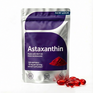 Cápsulas de Astaxantina 12Mg, 120 Unidades, Suplemento Dietético Sin Gluten, Refuerzo Inmunológico, Potenciador Natural del Bronceado - Product Image 1