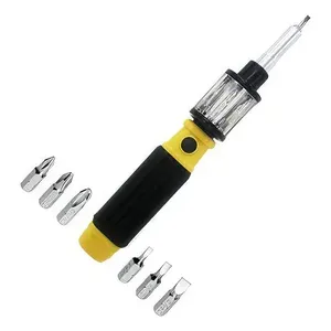 Mini avvitatore magnetico 6-in-1 Set intercambiabile HSS croce avvitamento acciaio manico in plastica pratico da te personalizzabile per OEM - Product Image 2