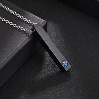Ensemble collier et bracelet en acier inoxydable serti de zircons géométriques classiques personnalisés, unisexe, pour couples, logo DIY, cadeau de Noël, or