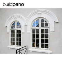 Ventanas de Aluminio con Vidrio Doble y Soldadura sin Costuras, Ventanas Arqueadas de Aluminio