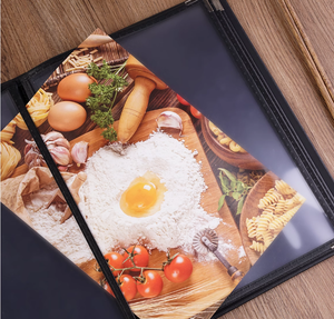 A5 A4 8.5x11 uống cuốn Sách bìa cứng Nhựa Tùy Chỉnh PU khách sạn PVC da Nhà Hàng menu bìa thư mục chủ - Product Image 6