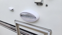 Nouvelle lampe ovale LED 12V pour porche extérieur de camping-car américain, avec interrupteur, pièce de rechange pour remorque, caravane, quinzième roue, camping-car
