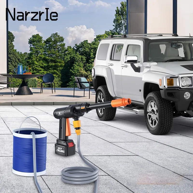 Wireless High Pressure Car Wash Water Gun Portable High Pressure Car Washer Pump Washing Machine Electric Cleaning Auto Device