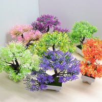 Plantes artificielles NINI, bonsaï, petit arbre en pot, fleurs en pot, ornements pour la décoration du jardin, décoration de la maison, décoration de table