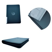 Carpeta de Cartas Coleccionables de Cuero PU de 9 Bolsillos con Diseño de Cremallera Personalizable para 360 Cartas como Álbum de Fotos de Tarjetas de Colección