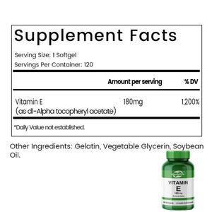 Cápsulas de Vitamina E de Venta Caliente OEM/ODM para Adultos, Suplemento Herbal, Apoyo Inmunológico - Product Image 2