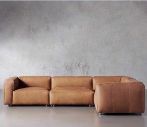 Canapé salon canapé intérieur canapé ensemble meubles en cuir quatre pièces sectionnel tissu bois banc moderne ménage - Product Image 1