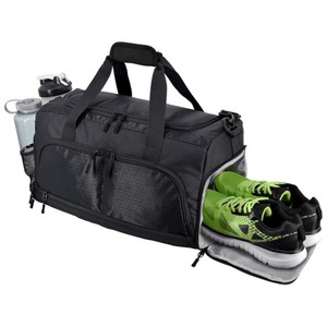 Bolsa de gimnasio Bolsillo para zapatos independiente con múltiples compartimentos Separación en seco y húmedo Lona Impermeable Weekender Yoga Natación Cremallera de viaje - Product Image 2