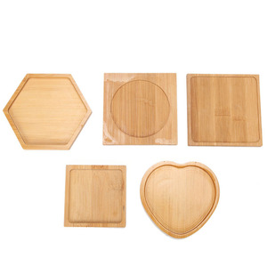 Posavasos <span class=keywords><strong>de</strong></span> bambú DIY, jarrón <span class=keywords><strong>de</strong></span> madera, soporte para plantas en maceta, bandeja Natural <span class=keywords><strong>de</strong></span> bambú, alfombrillas, exhibición para taza - Product Image 2