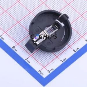 BS-04-A1BJ005 Button & Strip Battery Connector Through hole Component (THT) Connector Battery Holder CR2032 Brass Nickel - Product Image 1