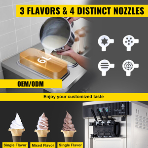 Machine à <span class=keywords><strong>glace</strong></span> 22-30L/H, fabrication automatique de <span class=keywords><strong>glace</strong></span> molle, fabrication maison de crème glacée, machine à <span class=keywords><strong>glace</strong></span> commerciale pour les entreprises, prix - Product Image 3