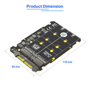 Adaptador de M.2 SSD a U.2 2 en 1, Adaptador de M.2 NVMe SSD y M.2 NGFF SSD a U.2 SFF-8639, Placa Adaptadora Convertidora para Escritorio/Servidor - Product Image 3