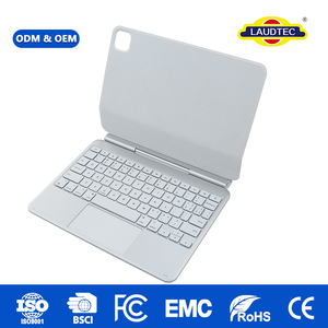 Étui support clavier magique 3-en-1 en aluminium, vente en gros avec trackpad en verre et conception anti-déversement pour iPad Air (2025) 11 pouces - Product Image 1