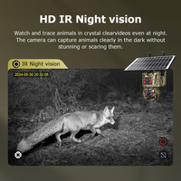 Caméra solaire HD 6MP double objectif camouflage 4G Caméra GSM d'extérieur IP66 PTZ Caméra large de piste de chasse aux anges Détecteur de mouvement Caméra de vidéosurveillance