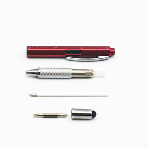 Stylo multifonction 6 en 1 2024 avec règle, niveau, tournevis double tête, stylet et stylo à bille - Product Image 2