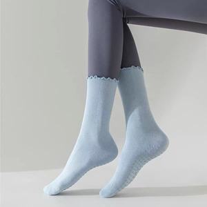 Calcetines de Yoga JZVINA para Mujer, Calcetines de Tobillo Antideslizantes de Punto, de Poliéster, Color Sólido, Transpirables, para Pilates, Uso Diario Otoñal - Product Image 4